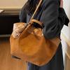 Casual Large-capacity Suede Bag Women's 2025 New Autumn Retro Versatile Shoulder Bag Commuter Tote Bag