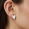 Сердечки Серьги-гвоздики Креативный аксессуар для ушей Сердечки Серьги-гвоздики Текстура сплава для подростков Молодежные Любители моды Подарок