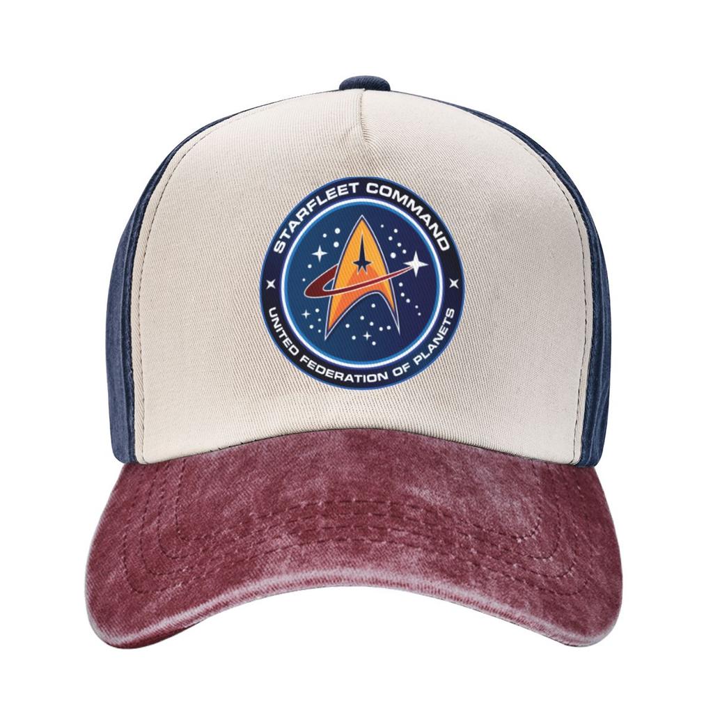Star Treks Starfleet Outfit Unisex Women Trucker Hat Distressed Denim Washed Caps Hat Fashion Outdoor Running Golf Gift Sun Cap