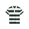 Weekend Youth Casual Comfortable Striped Polo Shirt Unisex Polo Shirts Retro-Green APLU235-5