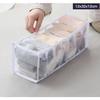 Dormitory Bra Closet Organizer for Socks Home Separated Underwear Storage Box 7 Grids Bra Organizer Foldable Drawer Organizer