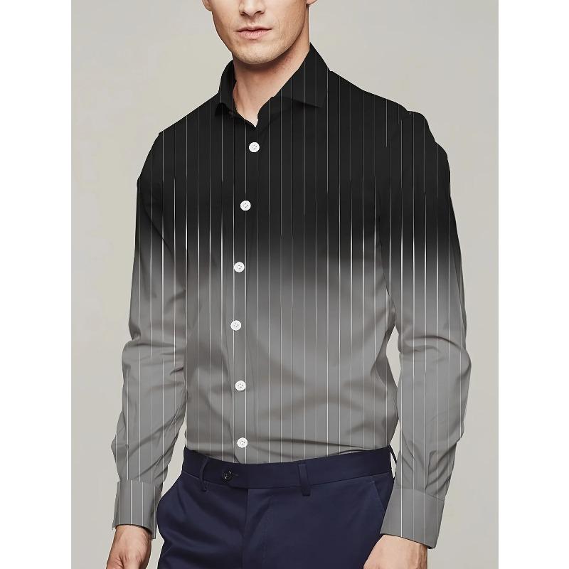 Новая линейка мужской одежды в стиле Business Casual 3D-принт Рубашка Формальная Весна и Лето Лацкан Длинный рукав XS-5XL Эластичная ткань Рубашка 2026