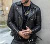Genuine Black Slim Fit Jacket For Men Lambskin Leather Jacket Biker Motorcycle