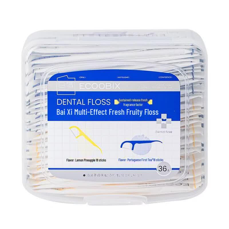 Portable Fruit Flavor Individually Wrapped Dental Floss Picks