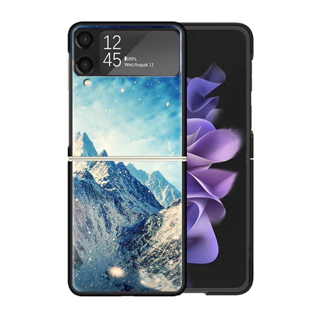 Чехлы Лес Горная Вершина Для Samsung Galaxy Z Flip 4 5 6 7 3 Z Flip7 Flip6 Flip4 Flip5 Flip3 5G Жесткий Ударопрочный Чехол Fundas G