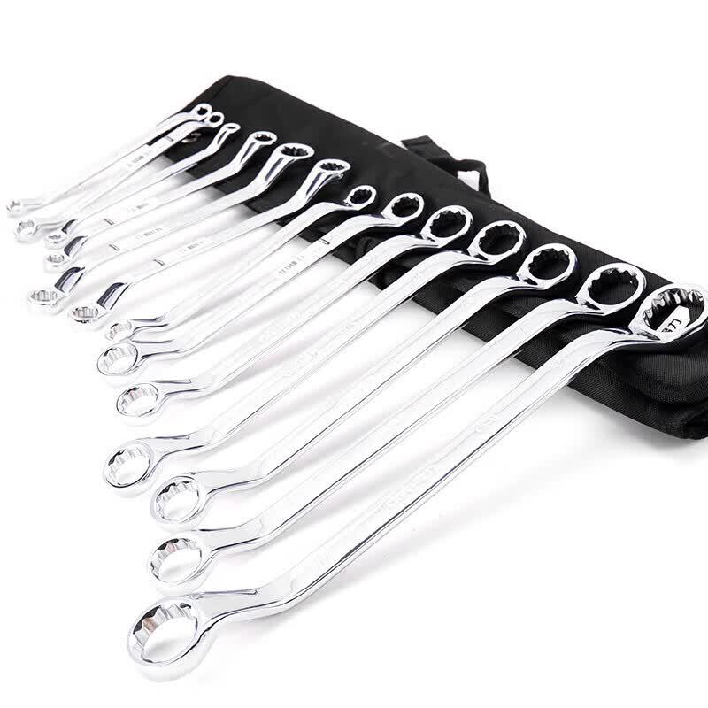 Deli Chrome Vanadium Steel Mirror Finish Double Box Wrench Set