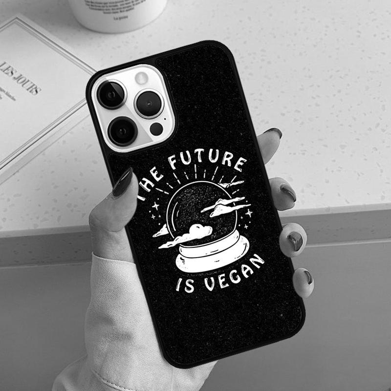 Vegan Vegetarian Phone Case For iPhone 17 Air 11 12 13 14 15 16 Pro Max Cover For iPhone 17 Air Max Plus Coque Shell