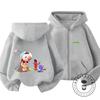 Cute Pikmin Carrying Strawberry Full Zip Hoodie Children 3-14 Years 2026 Adventure Hooded Casual Top