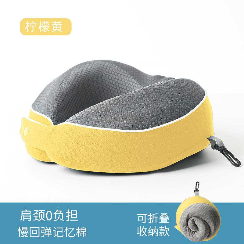 Can store portable neck pillow Cross-border hot-selling aircraft lunch break pillow