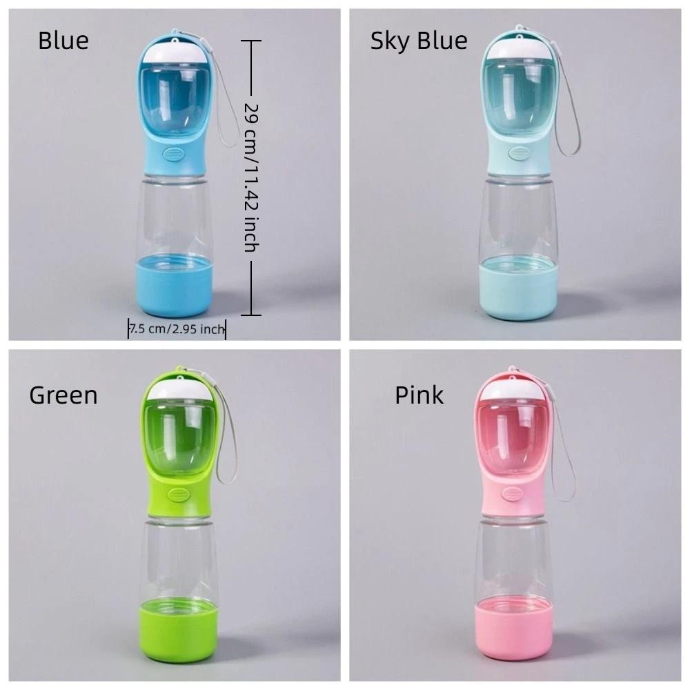 Food Container 3 in 1 Pet Outdoor Companion Cup Portable Leak Proof Dog Food Dispenser Plastic Dog Water Bottle Outdoor Walking