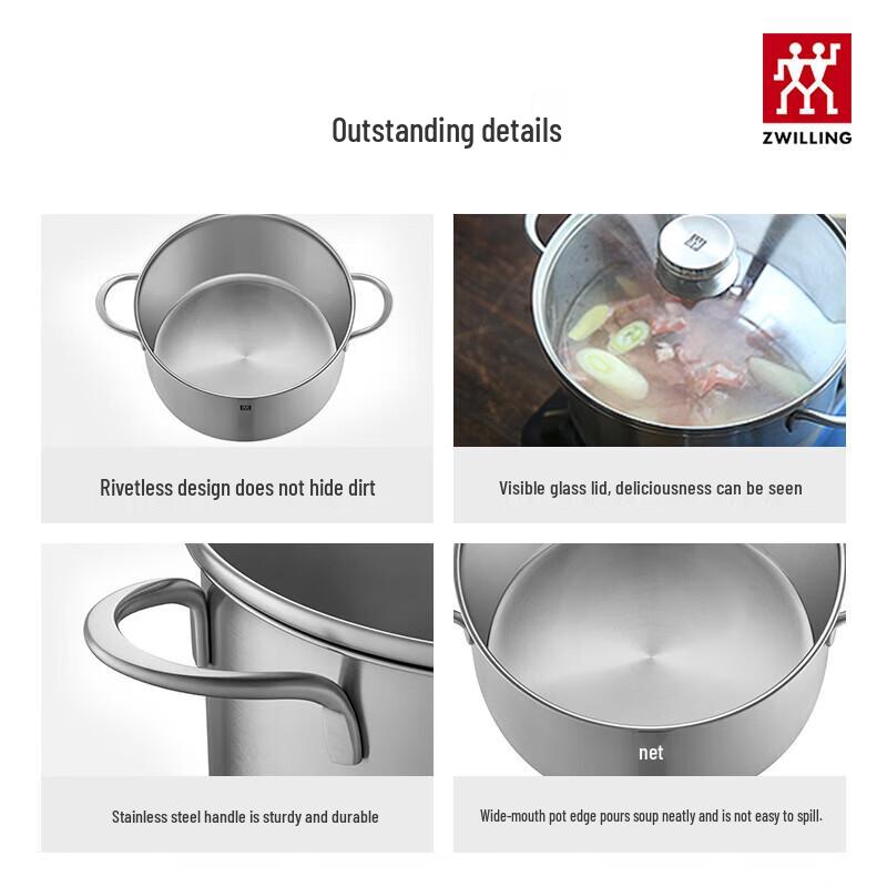 ZWILLING Nova III Stainless Steel Soup and Steamer Pot