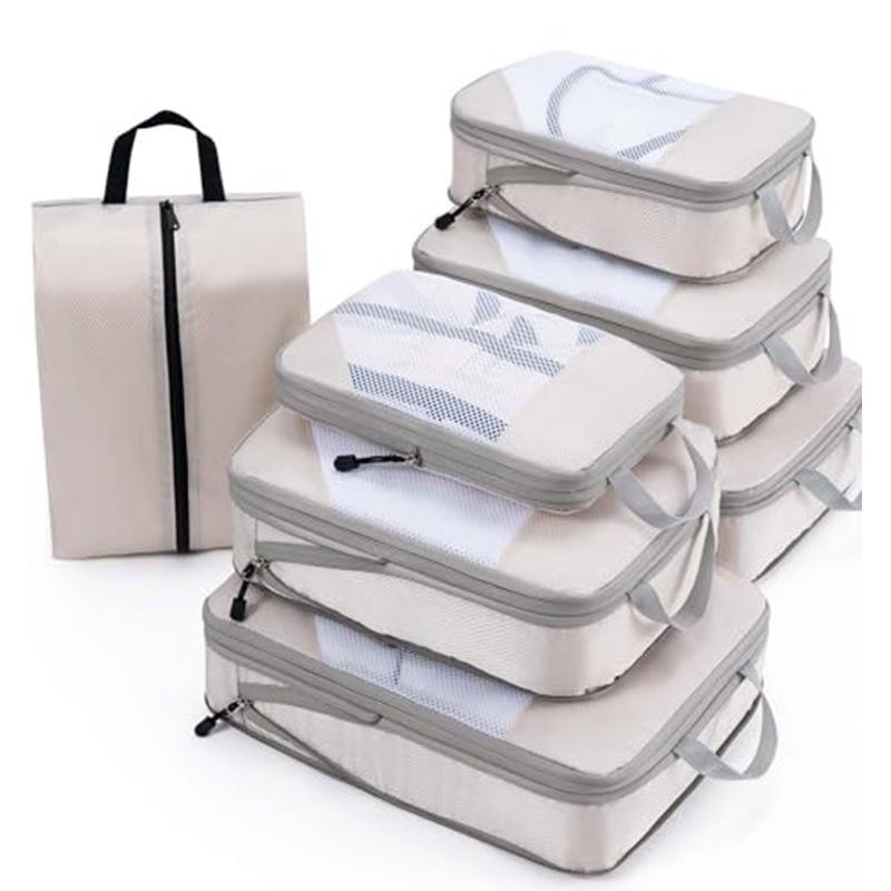 Modern Travel Packing Cubes With Oxford Fabric For Clothes And Accessories Storage