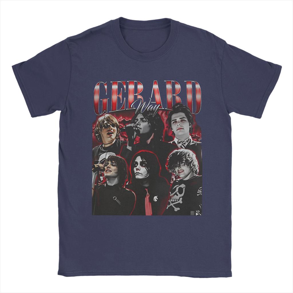 Unisexs Gerard Way T Shirt 100 Cotton Tops Novelty Short Sleeve Round Neck Tees Adult TShirts