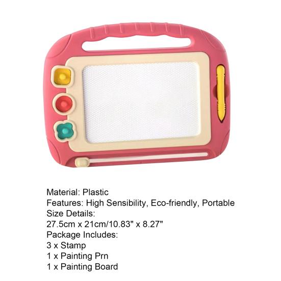 1 Set Painting Board Magnetic Educational Erasable Exercise Hand-on Ability Drawing Board for Kids