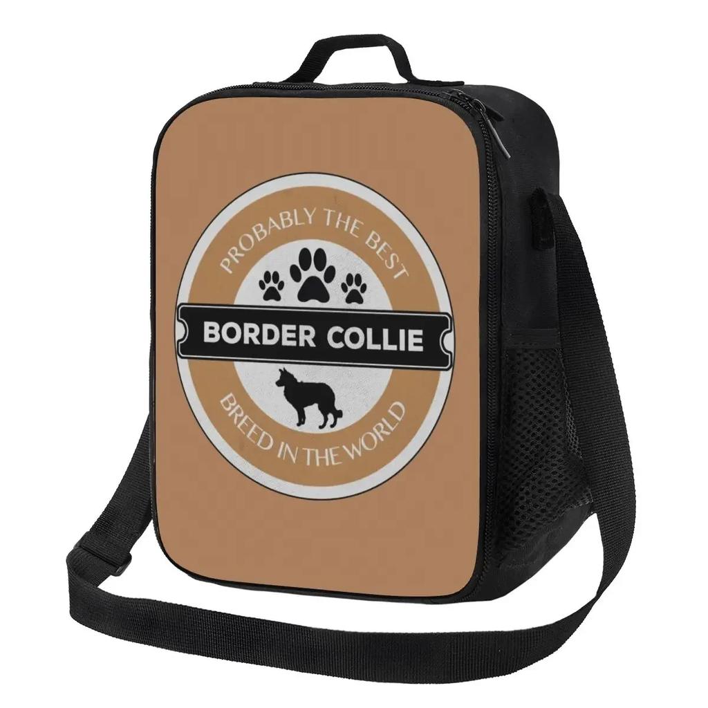 Индивидуальная сумка для ланча с теннисным мячом Border Collie, женская сумка-холодильник, термоизолированные ланч-боксы для детей, школы
