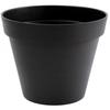 EDA Round Flower Pot TOSCANE - 43 L - Ø 47.5 X H.40 Cm - Anthracite Grey - Indoor/Outdoor