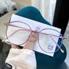 Индивидуальная антисиняя оправа для очков Xiaohongshu, онлайн-знаменитость, большое круглое лицо, тонкая и может сочетаться с женской оправой для очков для близорукости.