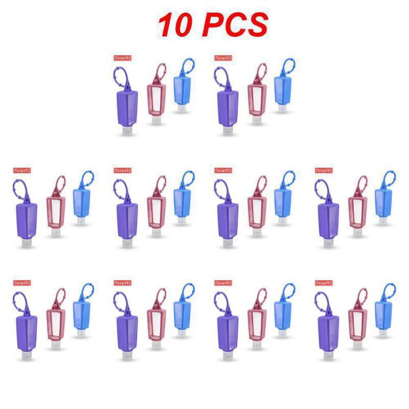 Мини-дезинфицирующее средство для рук 30 мл, силиконовый держатель для геля для рук, многоразовый крючок, пустые бутылочки для мыла, портативный дорожный дозатор для мыла