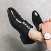 2024 Spring Fashion Men Office Suit Business Leather Mens Dress Brown Black Male Soft Casual Formal Wedding Party Oxford Shoes