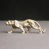 Retro Pure Brass Money Leopard Desktop Ornaments Home Decoration Lucky Animal Figurines Miniatures Fengshui Office Accessories