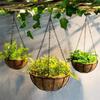 4pcs Hanging Basket Chains 14" Black Hooks Flower Pot Chain Replacement Plant Hangers