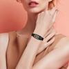 Metal Watch Band for Xiaomi Smart Band 10/9/8 Pearl-Shape Stainless Steel Black Wrist Strap