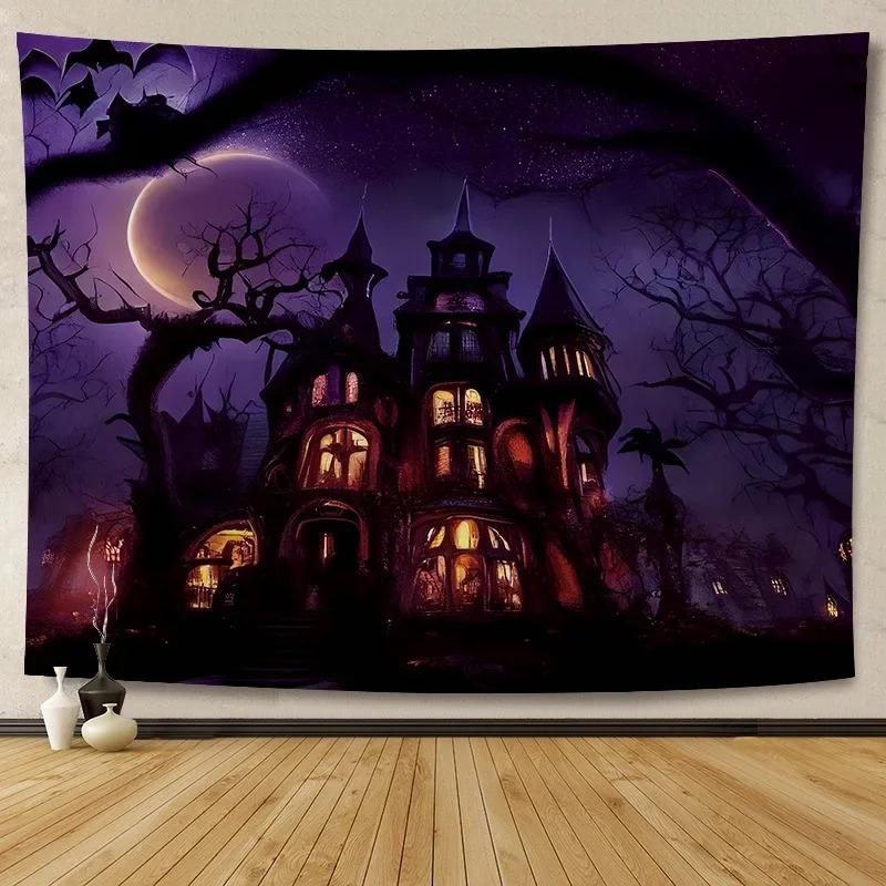 Halloween Decoration Background Cloth Hanging Cloth Wall Renovation Home Living Room Room Decoration Party Decoration