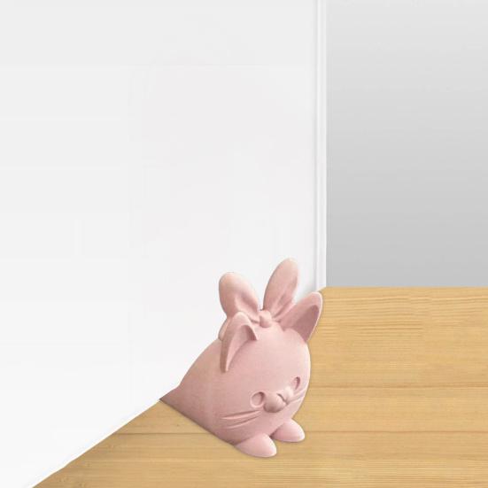 3D Printed Door Stoppers, Cute Cat Door Stopper Wedge, Thick Stable Non-Slip Windproof Anti-Collision Doorstop for Home Floor Desktop Ornament