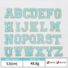 Colorful English Letter Chenille Embroidery Patches Iron on Sew on  Garment Alphabet Crochet Patches for Clothing Hat Cap Craft