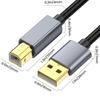 USB-кабель для принтера, длина 1,8 м, USB 2.0 тип A (папа) - тип B (папа), шнур для сканера для MIDI-контроллера