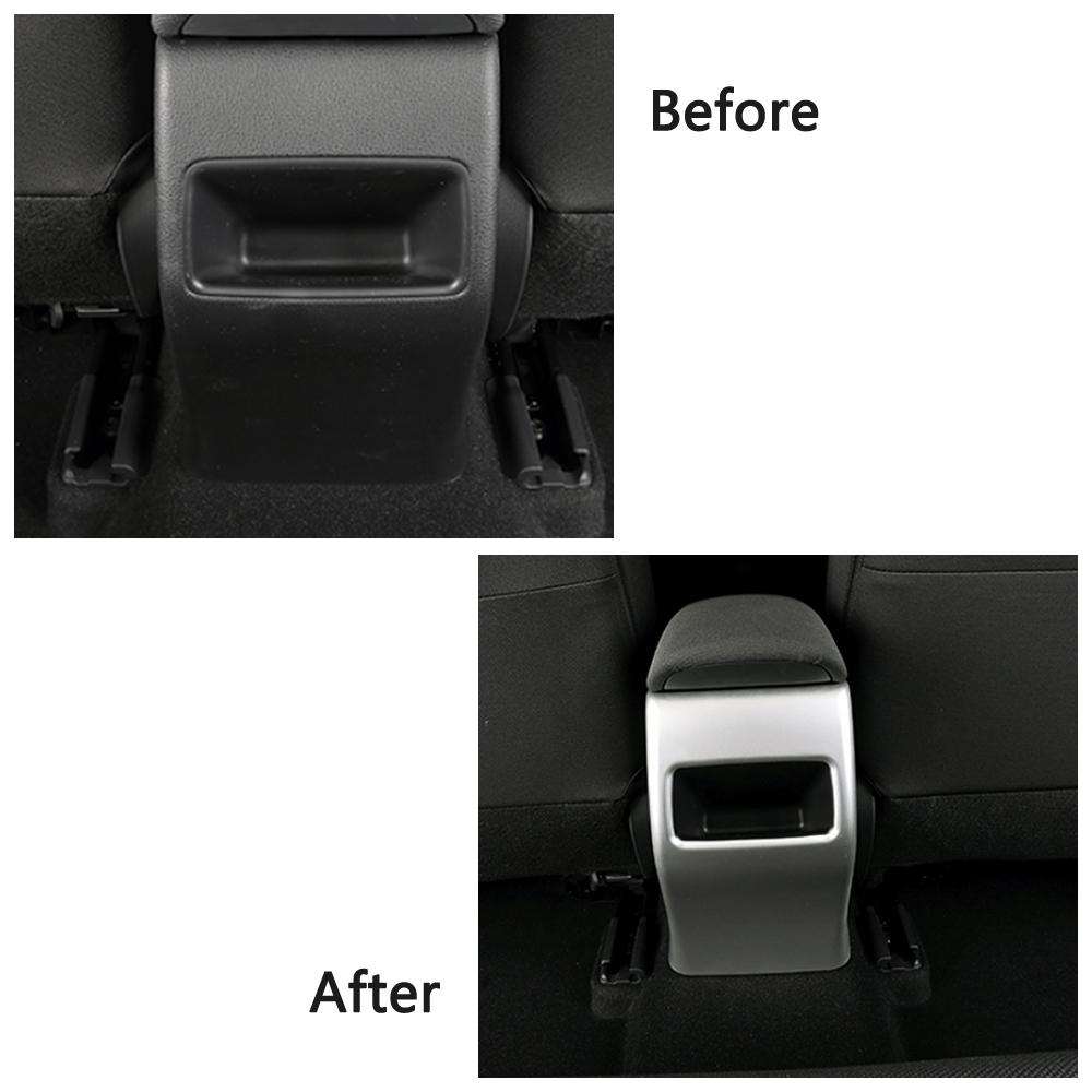 Для Toyota Corolla 2022 Внутренняя центральная консоль Ящик для хранения вещей Подлокотник Ящик Задняя панель Отделка Матовый серебристый карбон