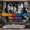 Wall Hanging Tapestry Custom NameABBA Pattern Personalized Printed Fabric Wall Decor
