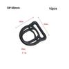 10pcs Black Durable Rope Adjustment Buckle 12~50mm Strap Webbing Buckle  Luggage Accessories
