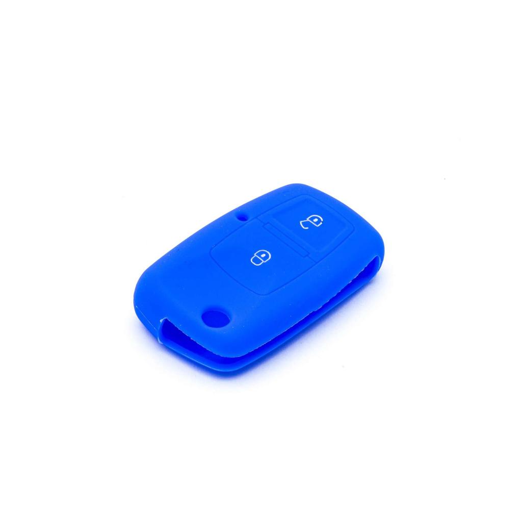Blue Silicone Key Case for Seat Skoda Volkswagen - Epkc67