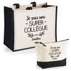 Coffret Duo - PLANETEE - Amélia - Jute & Coton - Personnalisé 'Une Super Collègue' - Fabriqué En France