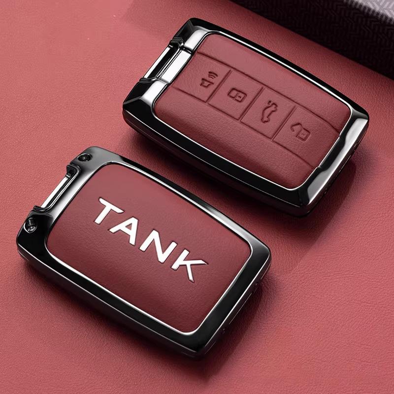 Чехол-брелок из цинкового сплава для автомобильного ключа Great Wall Gwm Wey Tank 300 500 Tank300 Tank500 Чехол-оболочка Аксессуары