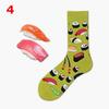 Unisex Fashion High Hosiery Socks Women Men Fruit Sock Avocado Hamburger Cherry Art Cotton Socks