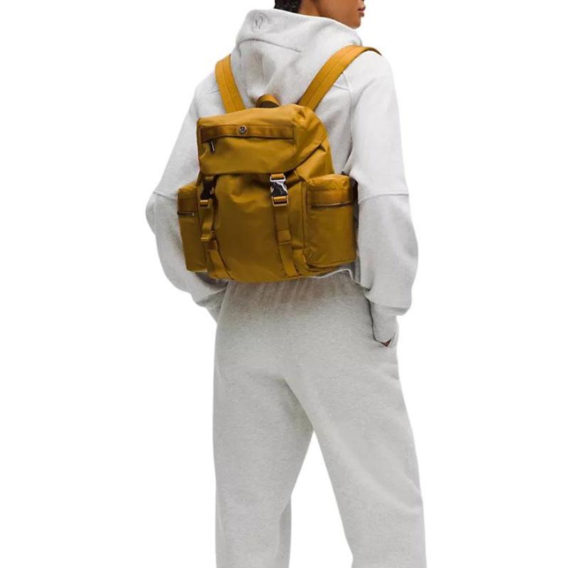 Lululemon Nylon Backpack Mini Unisex Tan LU9COIS-071194