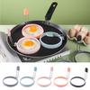Collapsible Silicone Egg Mold Heat-Resistant Non-Scratch Pan Safe Non-Stick Egg Cooker Ring Leak-Proof Breakfast Maker Kitchen Tools