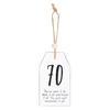 Milestone 70th Hanging Sign
