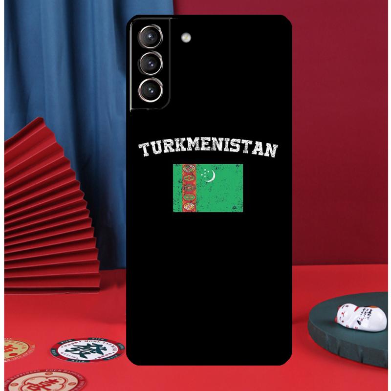 Чехол для телефона Флаг Туркменистана Для Samsung Galaxy S25 Ultra S9 S10 S20 S21 S22 Plus S23 FE S24 Ultra Задняя крышка