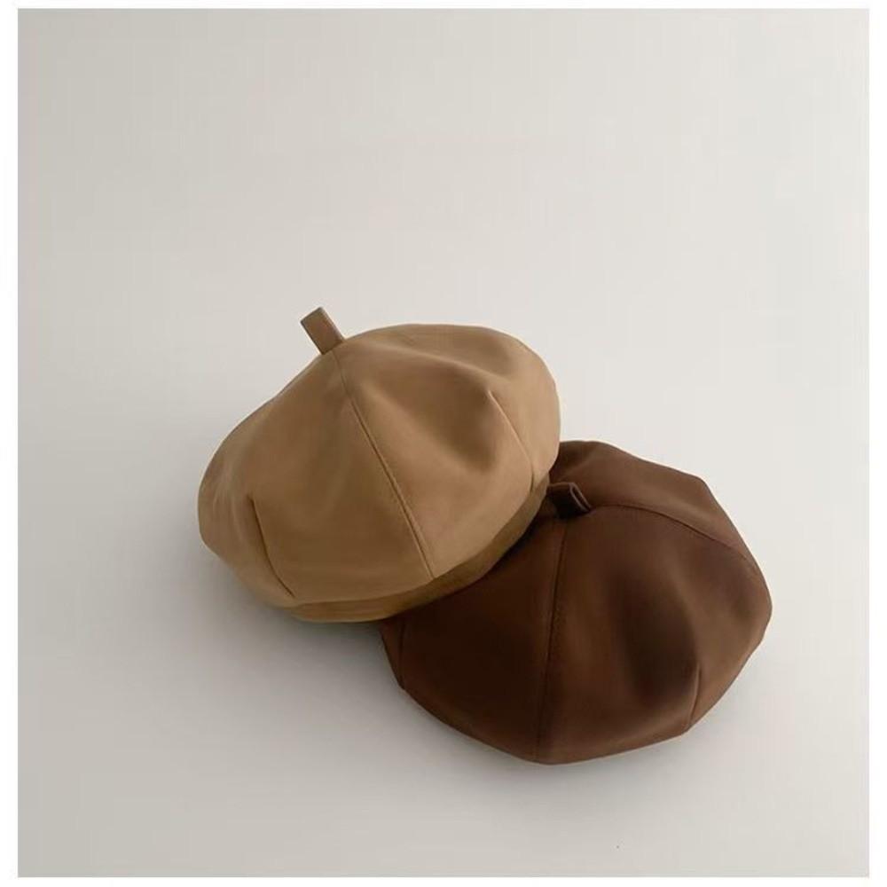 Ear Protection Octagonal Cap Soft Pumpkin Hat Cute Artist Painter Cap Infant Girls