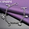 CHSHINE 925 Sterling Silver Horse/Boots/Horseshoe Pendant Bracelet For Women Wedding Party Fashion Charm Jewelry