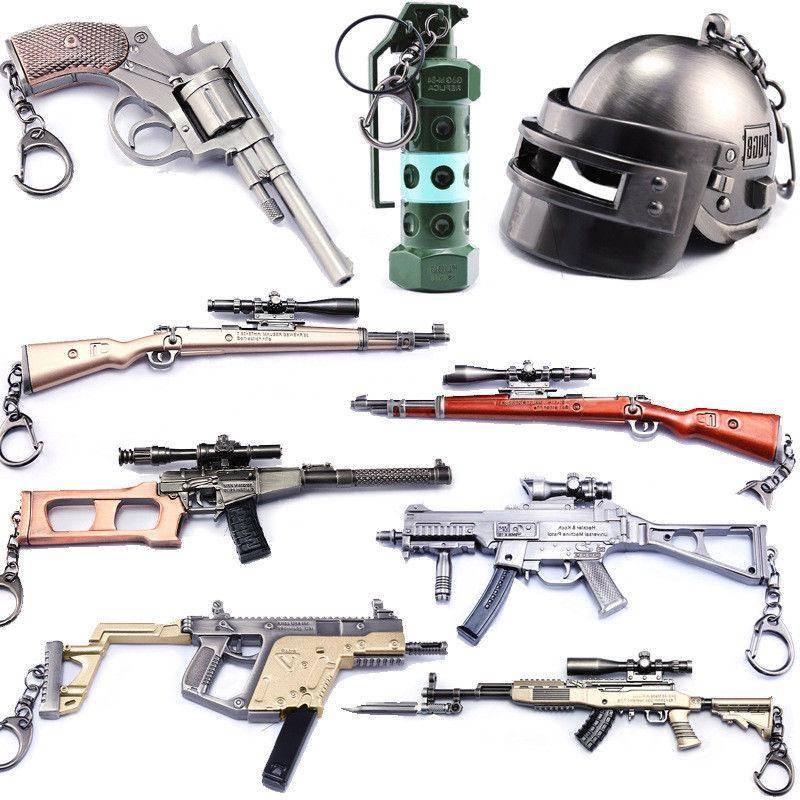 Pubg Sniper Gun Keychain Alloy Weapon Model For Gift And Collectors