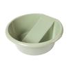 Compact Wash Bowl with Groove. Practical for on The Go Or Small Living .