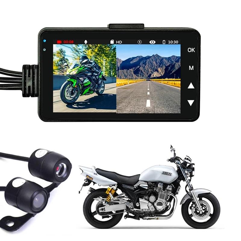 Мотоциклетная камера DVR Motor KY-MT18 Dash Cam Специальный двухдорожечный передний и задний рекордер ночного видения G-сенсор мотоциклетный черный ящик