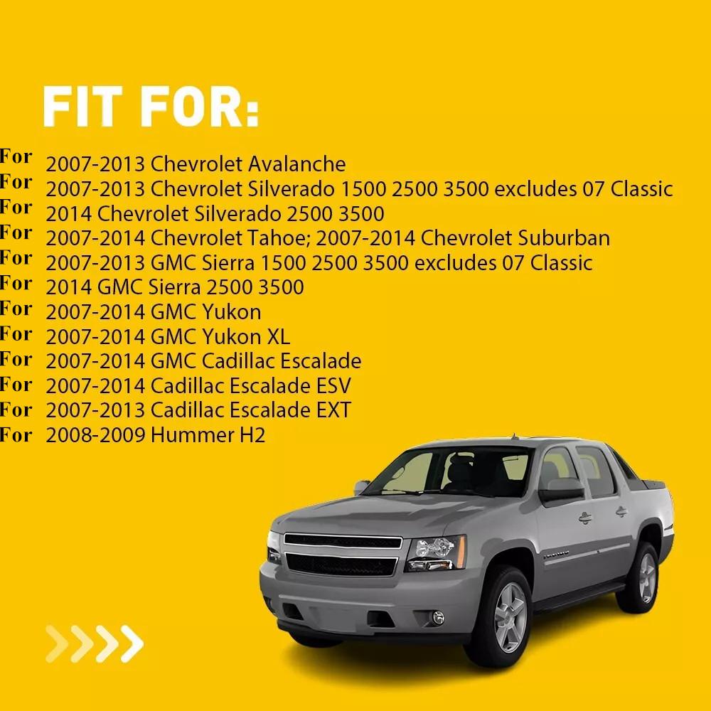 Ручка блокировки двери Передняя Задняя Серая 4 шт. Для 2007-2013 Chevy/GMC Silverado/Sierra