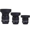 49mm Rubber Camera Lens Hood Set/2pcs Collapsible Designs Reduce Glare and Flares Improve Photography and Video