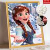 Disney DIY Жемчужная живопись Замороженная Анна Декоративная картина Креативные украшения Подарки друзьям Настольные украшения Украшение дома