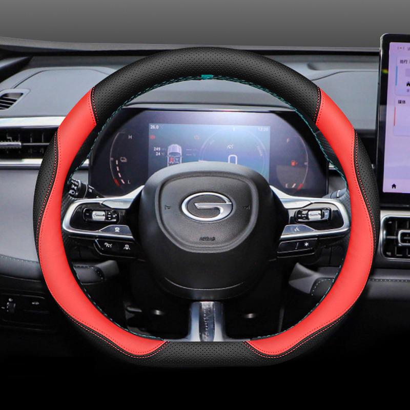 Для GAC GS4 Trumpchi GS4 Max PLUS 2026 2026 Тип D Кожаная Накладка на Руль Автомобиля Удобная Ручка Чехол Аксессуары для Интерьера